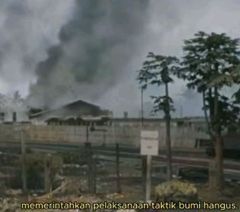 Suasana Kota Purwokerto Saat Digempur Belanda Tahun 1947, Semua Bangunan Dibumihanguskan