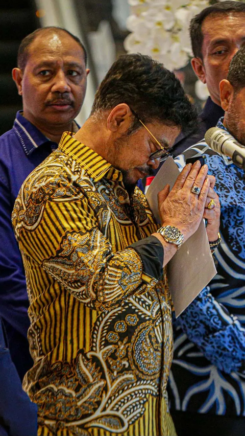 FOTO: Momen Mentan Syahrul Yasin Limpo Buka Suara di Markas NasDem, Blak-blakan Soal Kasus Pemerasan