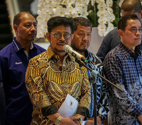 FOTO: Momen Mentan Syahrul Yasin Limpo Buka Suara di Markas NasDem, Blak-blakan Soal Kasus Pemerasan