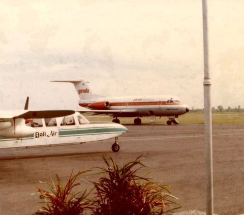 Old Portraits of I Gusti Ngurah Rai Airport in Bali from the 70s to the 80s