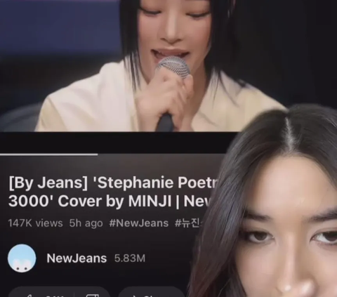 Salut! Lagu Stephanie Poetri Anak Titi Dj Dinyanyikan oleh Minji New Jeans