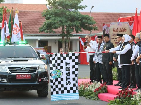 Tempuh 2.001 Kilometer, Begini Perjalanan Tim Kirab Pataka Jer Basuki Mawa Beya Keliling Jawa Timur