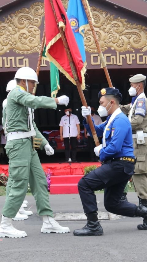 Tim Kirab Pataka kemudian akan mengikuti Upacara HUT ke-78 Provinsi Jawa Timur pada 12 Oktober 2023