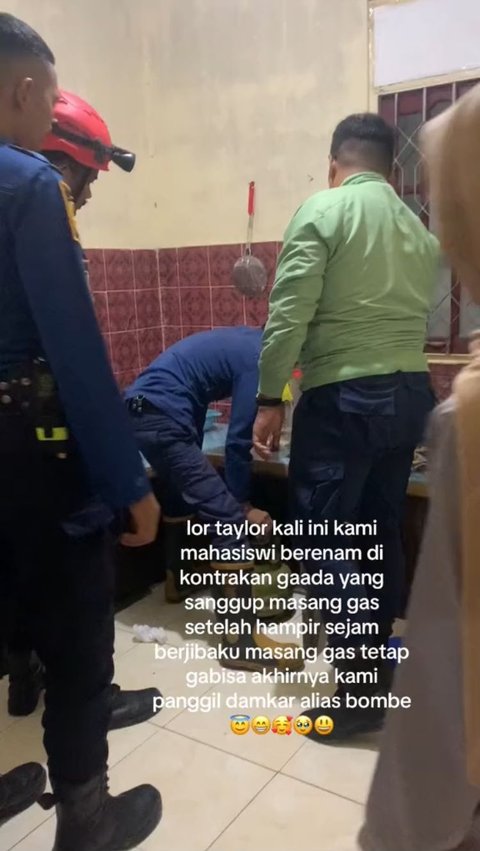 Viral Aksi Anak Kos Panggil Damkar untuk Pasang Gas, Malah Dimarahi Warganet