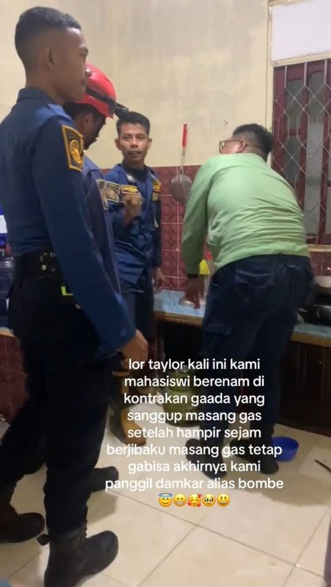 Viral Aksi Anak Kos Panggil Damkar untuk Pasang Gas, Malah Dimarahi Warganet