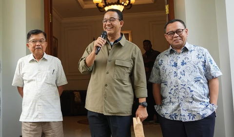 Anies juga mendengarkan pengalaman JK di politik.<br>