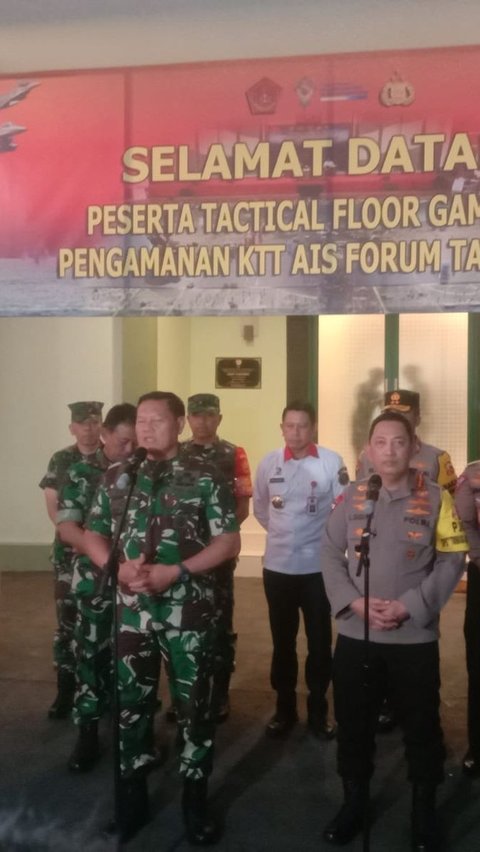 14.500 Personel TNI Polri Amankan KTT AIS, Panglima dan Kapolri Pimpin Langsung Tactical Floor Game