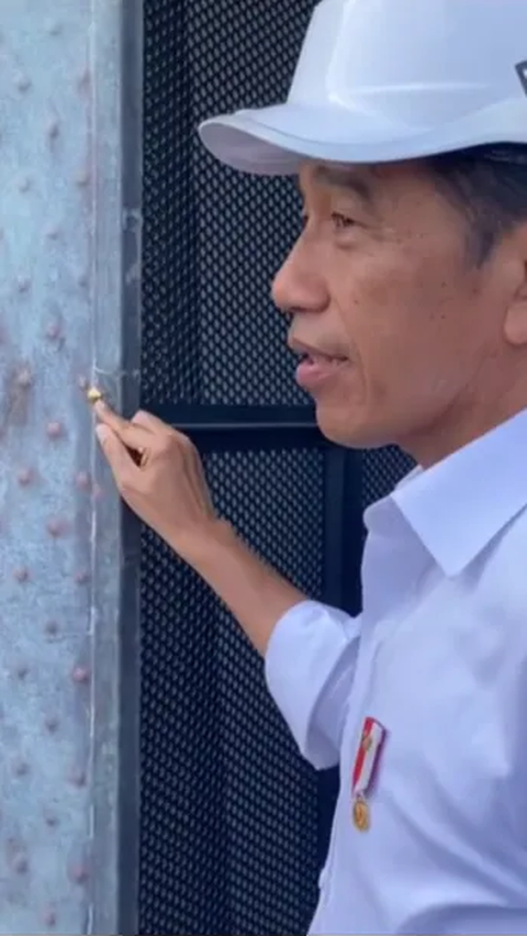 Momen Jokowi Pasang Emas 24 Karat di Burung Garuda IKN Nusantara: Jangan Nyongkel