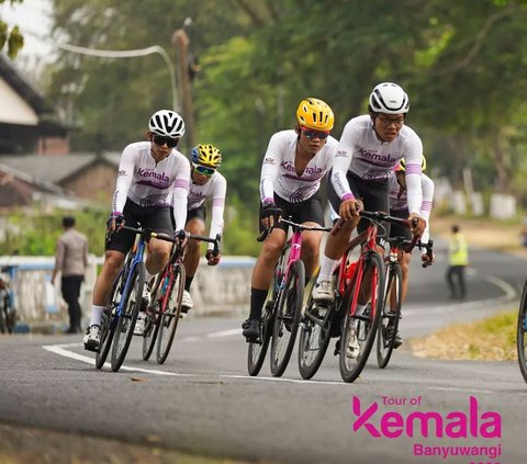 Potret Seru Balap Sepeda Tour of Kemala 2023, Diikuti Pejabat Tinggi Polisi hingga Artis Papan Atas