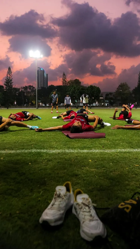 Latihan itu digelar sebagai persiapan tampil di fase pertama Kualifikasi Piala Dunia 2023 melawan timnas Brunei Darussalam pada 12 dan 17 Oktober 2023 mendatang.