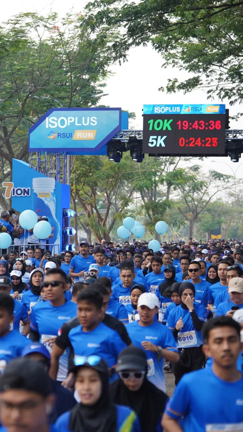 5000 Pelari dari Seluruh Indonesia Ikuti Edisi Perdana ISOPLUS RSUI RUN 2023