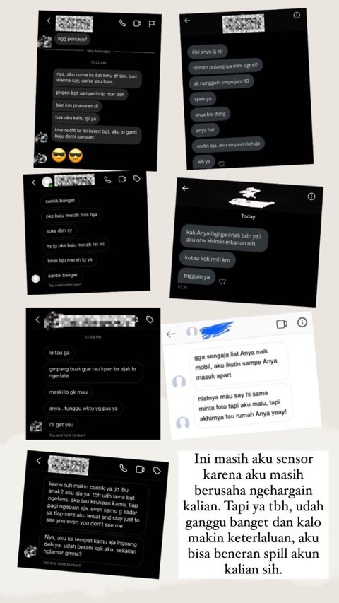 Isi Teror DM Anya Geraldine