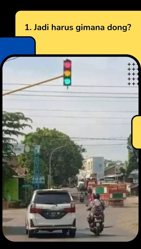 10 Potret Lampu Merah yang Membingungkan, Pengendara Jadi Bingung Jalan atau Berhenti