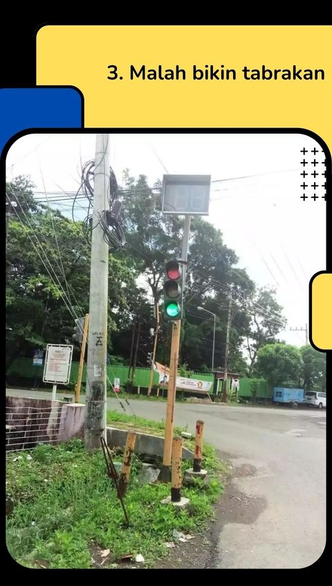 10 Potret Lampu Merah yang Membingungkan, Pengendara Jadi Bingung Jalan atau Berhenti