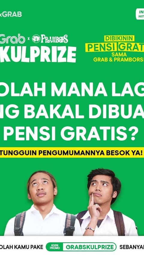 Pengumuman 5 sekolah teratas pada masing-masing fase akan diumumkan pada 30 Oktober untuk fase kedua, dan 13 November 2023 untuk fase ketiga di Instagram Official @prambors.