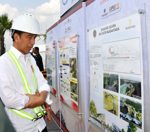 FOTO: Momen Jokowi Resmi Mulai Pembangunan Bandara IKN, Ditargetkan Bisa Dipakai Juni 2024