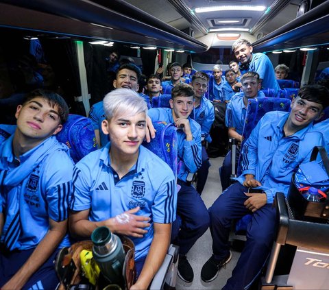 FOTO: Timnas Argentina U-17 Tiba di Indonesia, Siap Tatap Piala Dunia 2023