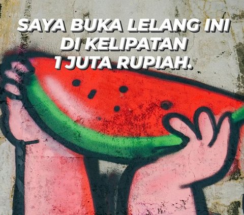 Hesti Purwadinata Menang Lelang Mural untuk anak-anak Palestina, Tawar Rp23 Juta