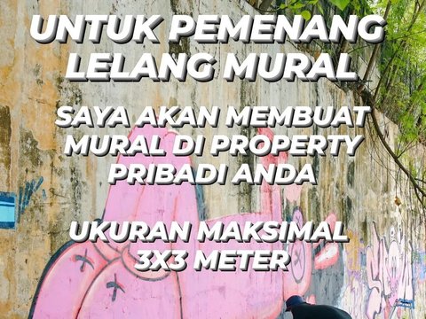 Hesti Purwadinata Menang Lelang Mural untuk anak-anak Palestina, Tawar Rp23 Juta