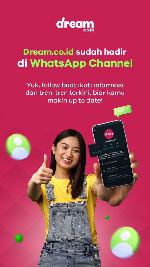 DREAM Sudah Punya WA Channel