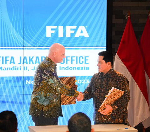 FOTO: Presiden Jokowi Resmikan Kantor FIFA di Jakarta