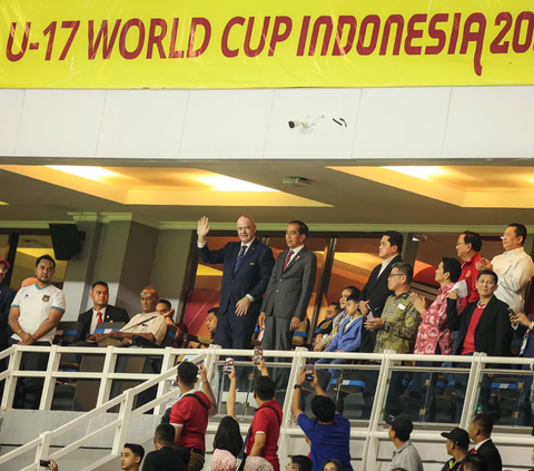FOTO: Kemeriahan Upacara Pembukaan Piala Dunia U-17 Disaksikan Langsung Jokowi dan Presiden FIFA