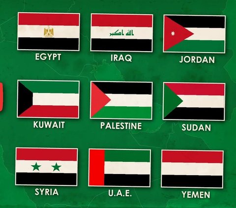 Mengapa Bendera Negara-Negara Arab Tampak Mirip? Ternyata Ini Alasannya