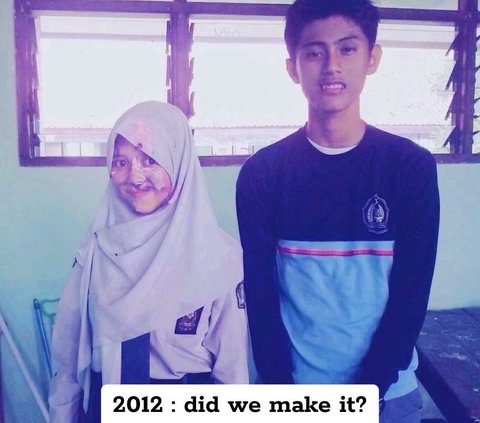 Si Pemilik akun mengaku tak menyangka bila jodohnya itu sempat bertemu saat bayi.