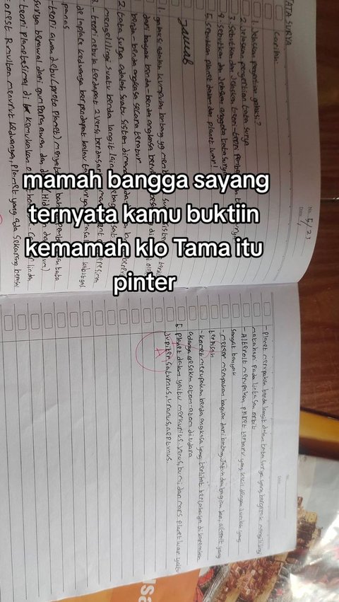 Tama Terbukti Pintar di Sekolahnya