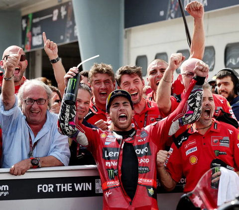 FOTO: Hasil MotoGP Malaysia 2023: Enea Bastianini Akhirnya Kembali Bertaring Setelah Puasa Gelar Juara, Sedangkan Pecco Sukses Asapi Martin
