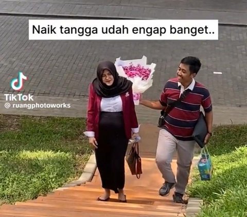 Hamil Tua, Wanita Ini Jalani Maternity Shoot dan Sidang Tesis di H-1 Melahirkan