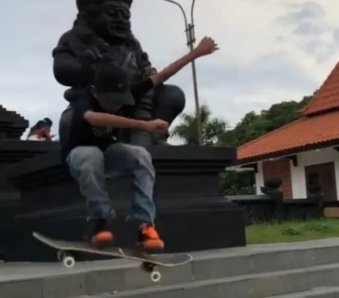 Keren Abis! Aksi Siswa SMP di Malang Main Skateboard di Sekolah, Ternyata Punya Segudang Prestasi