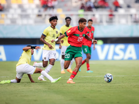 FOTO: Dua Gol Michael Bermudez Paksa Timnas Maroko U-17 Bertekuk Lutut di Matchday 2 Grup A Piala Dunia U-17 2023 Melawan Ekuador