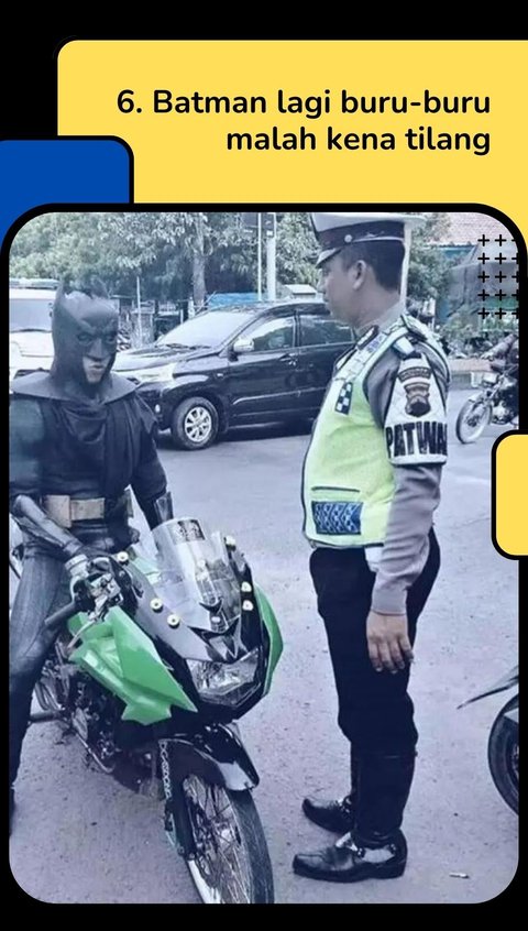 10 Potret Kostum Pemotor di Luar Nalar Ini Bikin Ngakak, Ada Ironman Isi Bensin Eceran!