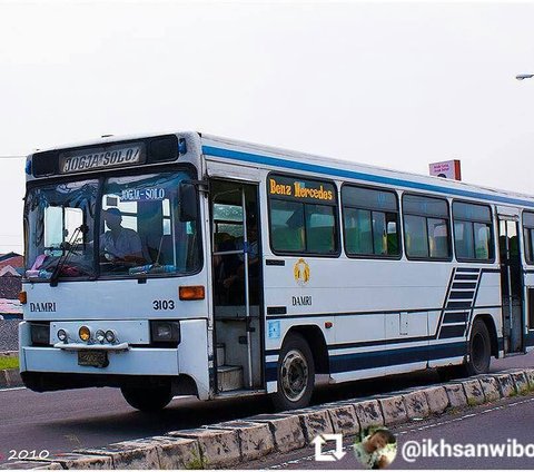 10 Potret Bus Jadul Damri, Desainnya Klasik Banget Tapi Simpan Banyak Kenangan