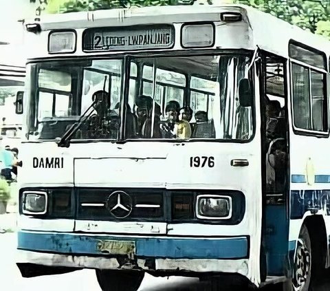 10 Potret Bus Jadul Damri, Desainnya Klasik Banget Tapi Simpan Banyak Kenangan