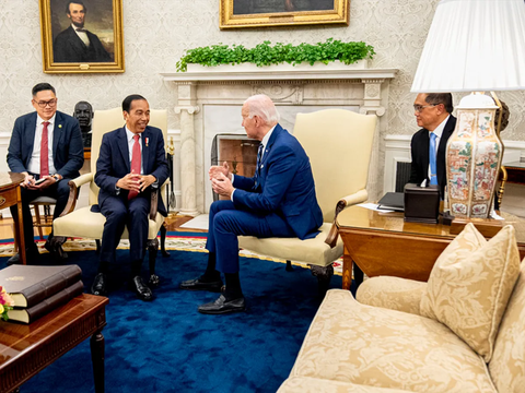 Beda Isi Twit Jokowi dan Joe Biden Setelah Pertemuan di Washington