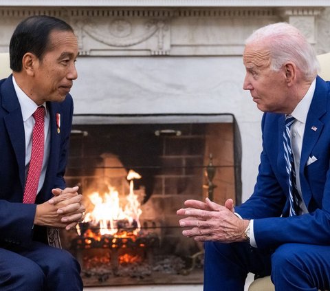 FOTO: Momen Jokowi Temui Presiden Amerika Joe Biden, Ajak Hentikan Konflik dan Kekejaman di Jalur Gaza