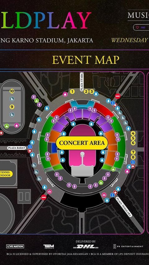 Petunjuk Pintu Masuk Konser Coldplay Di Jakarta Untuk Setiap Kategori Tiket