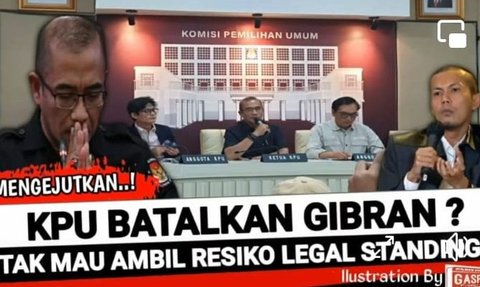 CEK FAKTA: Hoaks KPU Batalkan Gibran Jadi Cawapres Prabowo