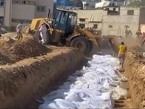 Sad Condition of Hospitals in Gaza Becomes Mass Grave, 179 Bodies Buried Outside the Hospital