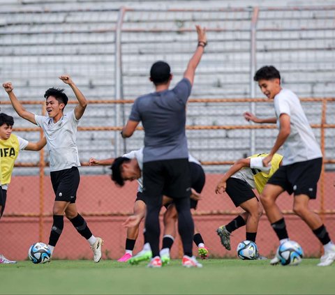 FOTO: Intip Latihan Timnas Indonesia U-17 Jelang Duel Hidup Mati Lawan Maroko