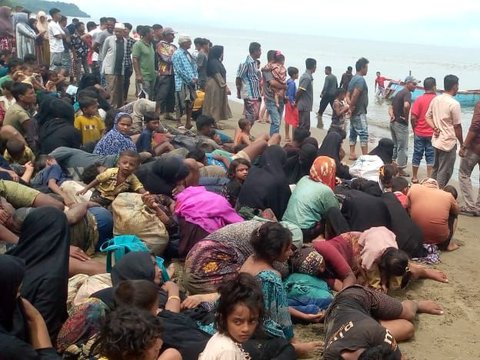 Ratusan Pengungsi Rohingya Kembali Terdampar di Pidie