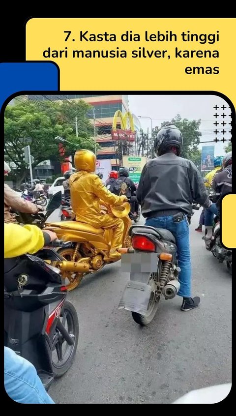 10 Potret Pemotor Pakai Baju yang Serasi dengan Motornya, Bikin Auto Nengok di Jalan!