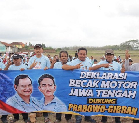 Paguyuban Becak Motor Jateng Dukung Prabowo-Gibran