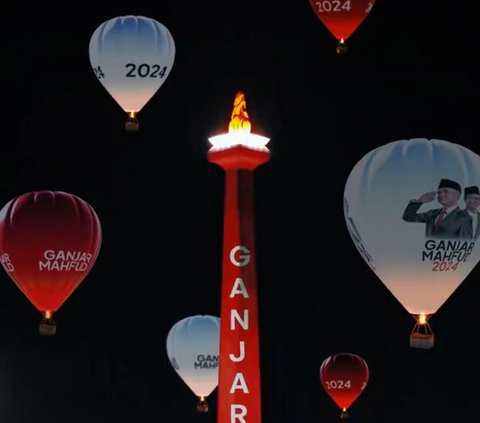 Viral Balon Udara Ganjar-Mahfud di Monas, Ini Penjelasan Pemprov DKI