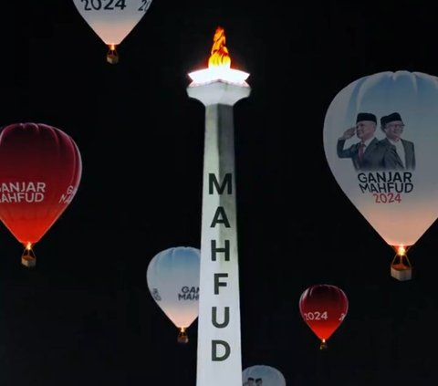 Viral Balon Udara Ganjar-Mahfud di Monas, Ini Penjelasan Pemprov DKI