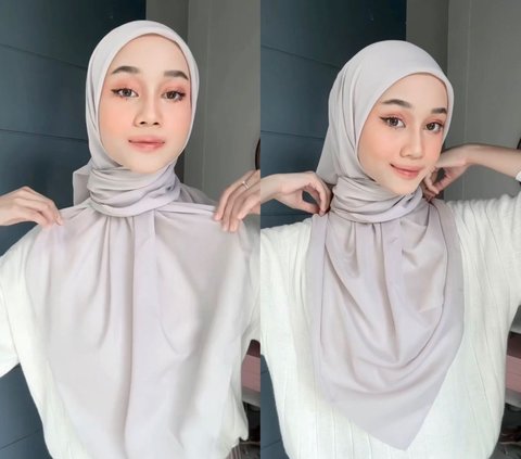 Tutorial Hijab Segi Empat Menutup Dada, Look Anggun dan Stylish