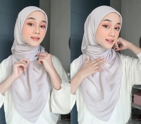 Tutorial Hijab Segi Empat Menutup Dada, Look Anggun dan Stylish