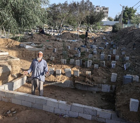 Cerita Tukang Gali Kubur di Gaza, Tak Bisa Tidur karena Dihantui Korban Tewas Serangan Israel